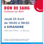 Don du sang le 23 avril