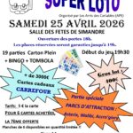 Loto de l&rsquo;APE le samedi 25 avril