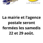 Fermeture mairie et agence postale