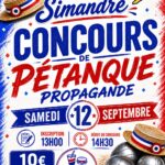 Concours de pétanque 12 septembre